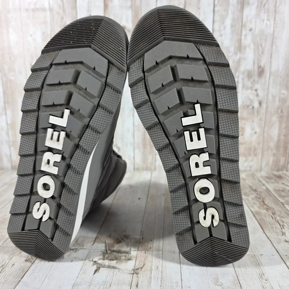 Sorel‎ Whitney II Short Lace Waterproof Winter Boots Grey NL5162-061 Womens 9.5
